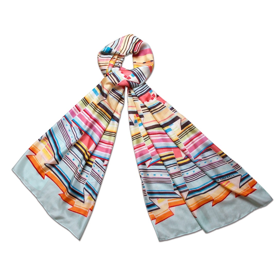 Origami Silk Scarf - Image 2