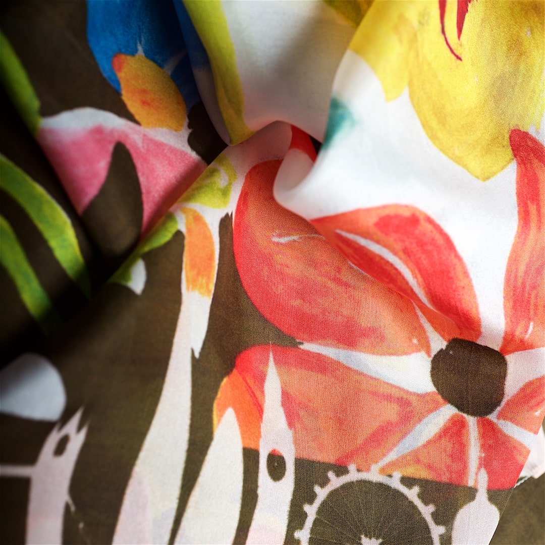 Grandiflora Skyline Square Silk Scarf - Image 5